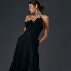 Anthropologie Hutch Bow Tie Maxi Dress Size 4